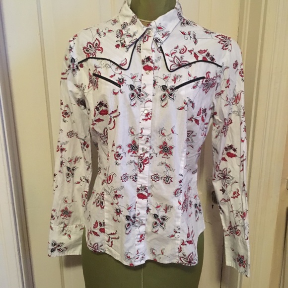 western snap button long sleeve shirts